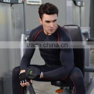 Wholesale Fashionable Long Sleeves Dry Fit Men Fitness Shirts With Custom Brand Printing