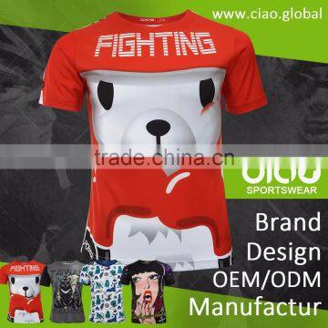 Latest 2016 High Quality Custom Printing Logo O-Neck Polo t Shirt