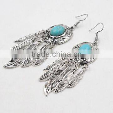 Zm53242a 2017 New Arrival Bohemian Ethnic Feather Earrings photo-4