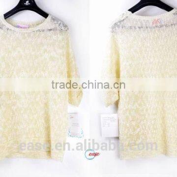 High Quality Mens White Crew Neck Knit Jumper Sweater