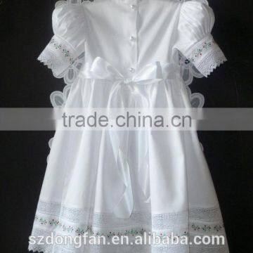 Wholesale Christmas Dress Flower Girls White Wedding Dress Baby Kids Lace Cap Sleeve Country Dresses photo-2