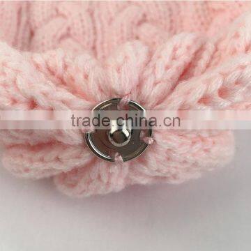 Myfur Fuzzy Big Raccoon Fur Bobble Cable Knit Hat Wholesale Girls Beanie