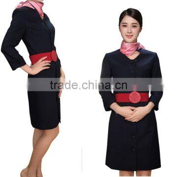 Fashion Elegant Airline Stewardess Uniform Flight Attendant Uniforms photo-4