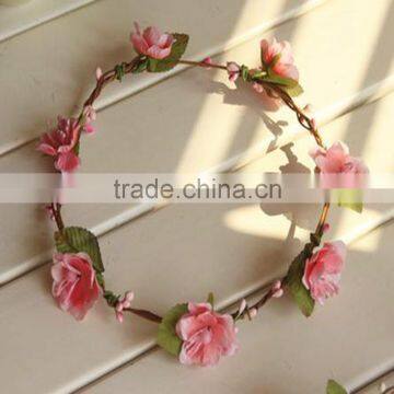 Hunter Multi Flower Bridal Headpiece Floral Halo Floral Head Wreath photo-3