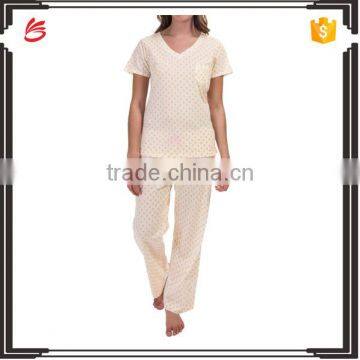 Huge size 100% cotton blank pajamas for women