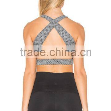 New Custom Hot Women Sports Bra Sexy Top Fashionable Yoga Jogging Running Sports Bra photo-3