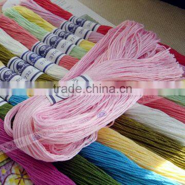 100% Egyptian long fibre Cotton embroidery silk thread