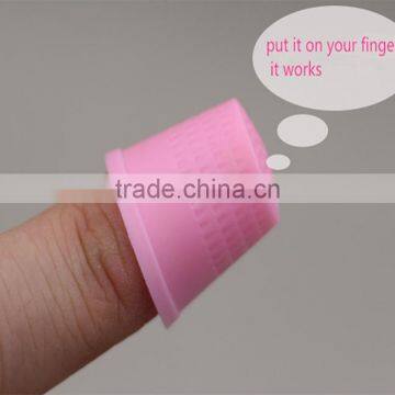 plastic thumb, finger, needle thimble for sewing