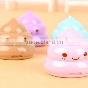 Korea Stationery Shit Pencil Sharpener Shape Double Orifice Double Pole Piece Office & School Supplies photo-2