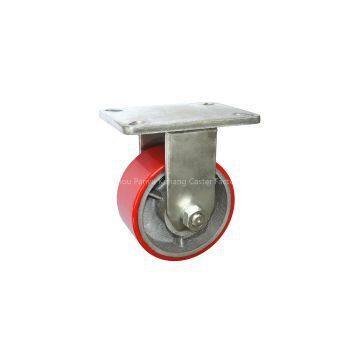 Large Industrial Caster, pu Castor,heavy Duty Caster Wheel, Wide Cast Iron Caster Wheel photo-2