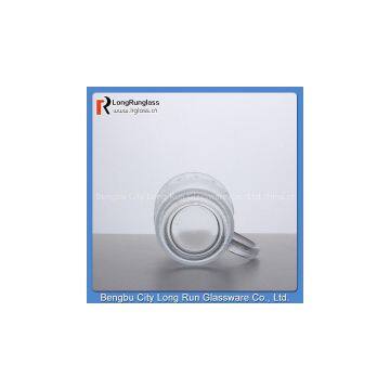 LongRun 6oz Apple Embossed Frosted Glass Tea Mug photo-3