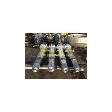 Pinion shaft of electric shovel