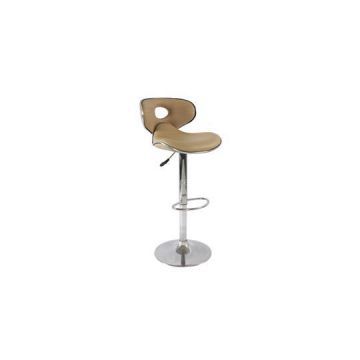 Low Back Seat Swivel PU Leather Adjustable Metal Bar Stool