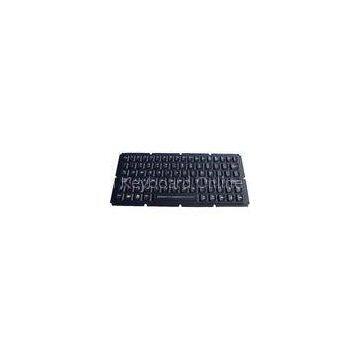 IP65 dynamic sealed ruggedized silicone industrial keyboard with function keys,military optional