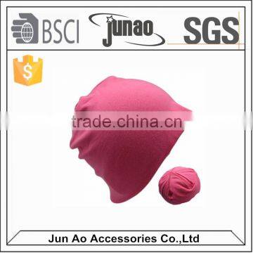 promotional cheap acrylic flat knitting children cuffed hat beanie with custom logo