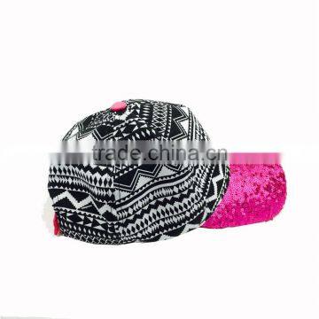 Sequin Baseball Cap Hats Embroidery 6 Panels Fashion Baseball Caps photo-2