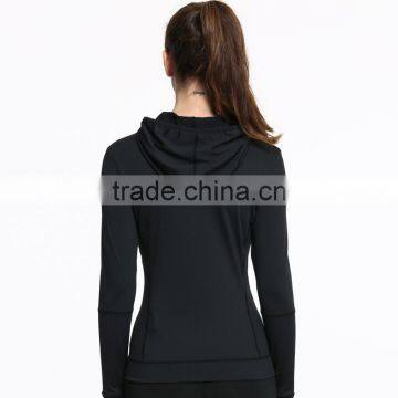 Running Gym Hoodie T- Shirt Women Fitness Tights Shirt photo-3