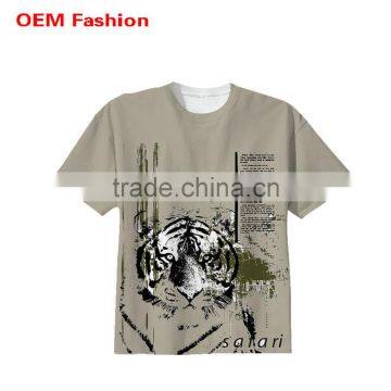 Latest design hot men fashion round neck t shirt