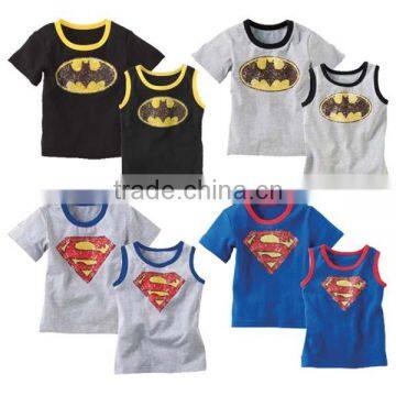 2017 Summer 100% Cotton Superman Casual Boys T-shirt photo-2
