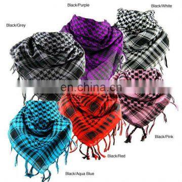 fashional pretty soft cozy elegant warm popular plaid tatting square scarf