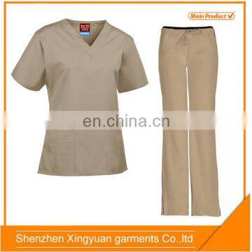 High quality short sleeve cheap clinic uniform /medical scrub suits