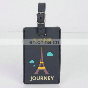 Factory direct supply soft pvc Luggage Claim Tag with name card