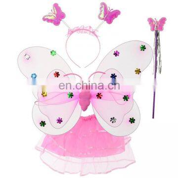cheap angel wings 4pc set pink butterfly wings