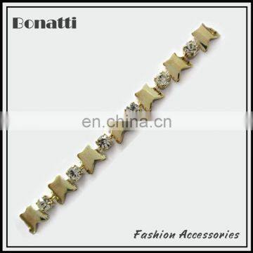 special design shiny golden chain trimming for garment