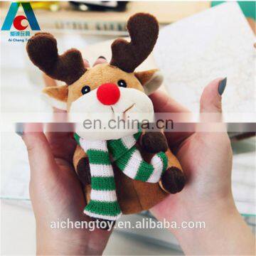 super cute scraf milu deer plush toy keychain for promotion