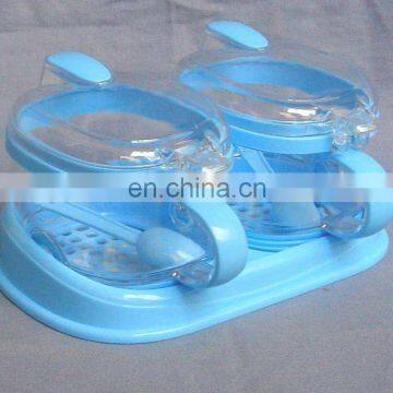 2 pcs table condiment holder,salt pepper set,plastic spice contianers