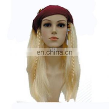 MCW-0373 Party Masquerade synthetic long women Hot straight blond Pirate wig