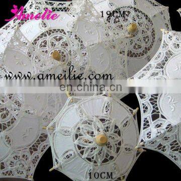 Battenburg lace wedding umbrella