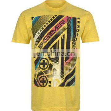 O neck printing t shirts- customized fashion o neck t shirts -Casual Silk Screen Printing Short Sleeve O Neck T-shirts F