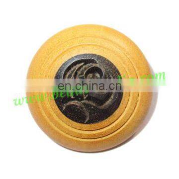 Handmade wood buttons, size : 8x25mm BTWDR047