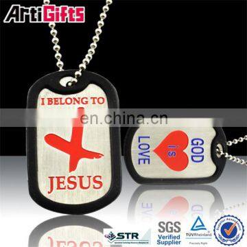 Colorful Custom Sublimation Dog Tag With Dome