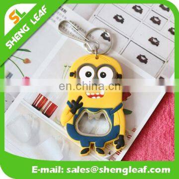 cute yellow Minions shape rubber bottle openor