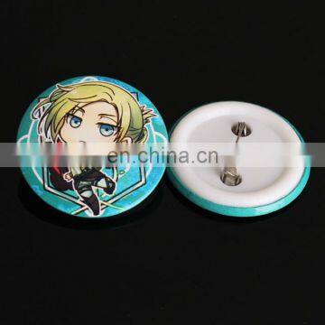 Cartoon image round button pin badge