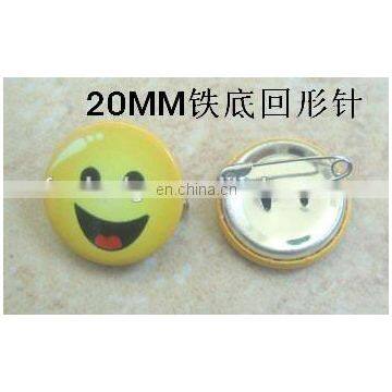 China Factory Wholesale Customized Printed Button Badge With Pin,Hot Selling Simile Face Tin Button Badge Plastic Back With Pin photo-3