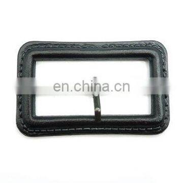 Hot Sale Black Rectangle Adjustable Fake Leather Buckles for Belts Dress