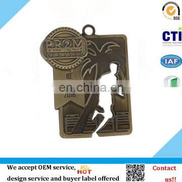 Classic 10km running sports award medallion custom metal medals,metal medal producer