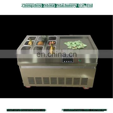 2018 New Style -30 C degree Fried Ice Cream Machine double pan roll cold plate