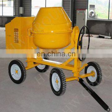 tilting drum concrete mixer/portable 350L/400L concrete mixer with tilting drum