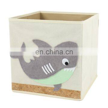 Home Storage Non-woven Fabric Whale Animal Foldable  Storage Boxes For Dress Clothes Toy Stackable Bins Organizer Collapsible