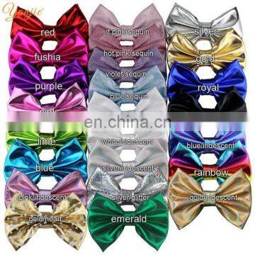 5'' Metallic Glitter Headband 23Colors Girl Gilding Rainbow Hair bows