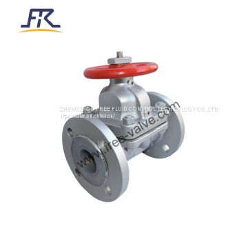 NPS2-150Lb Fluorine PFA Lined Straight Diaphragm Valve