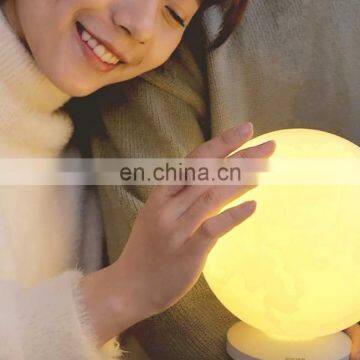 Unique 3D Moon Night Light Promotion Gift Sleeping Light With Touch Remote Control photo-5