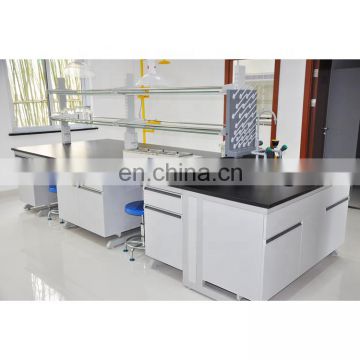 Biology chemistry lab furniture wood-steel laboratory table work bench