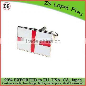 Free digital proof design custom English Flag Cufflinks