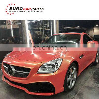 SLK class R172 slk200 slk300 body kit for R172 SLK200 SLK250 SLK300 to WD style with bumpers and exhaust tips