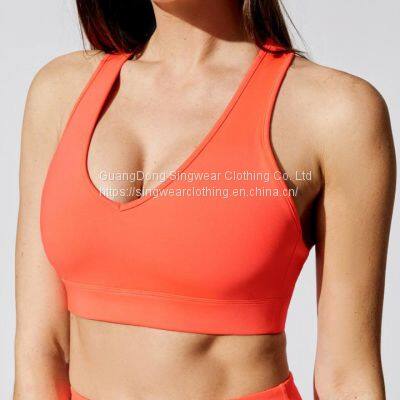 Ladies' santoni seamless knit quick dry & wicking tie dying high support sports bra .